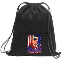 Merica Donald Trump Sweatshirt Cinch Pack Bag