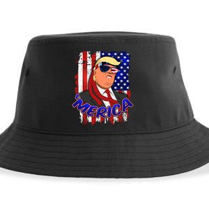 Merica Donald Trump Sustainable Bucket Hat