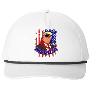 Merica Donald Trump Snapback Five-Panel Rope Hat