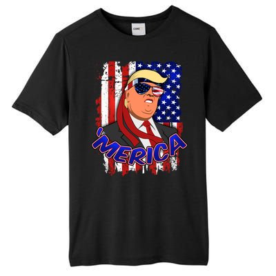 Merica Donald Trump Tall Fusion ChromaSoft Performance T-Shirt