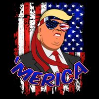 Merica Donald Trump Flatbill Hat