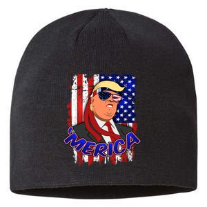 Merica Donald Trump Sustainable Beanie