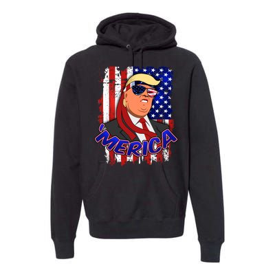 Merica Donald Trump Premium Hoodie