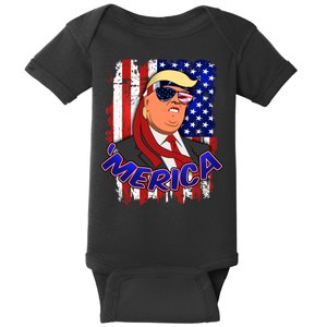 Merica Donald Trump Baby Bodysuit