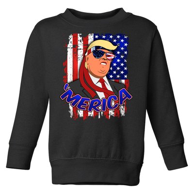 Merica Donald Trump Toddler Sweatshirt