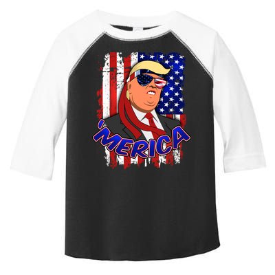 Merica Donald Trump Toddler Fine Jersey T-Shirt