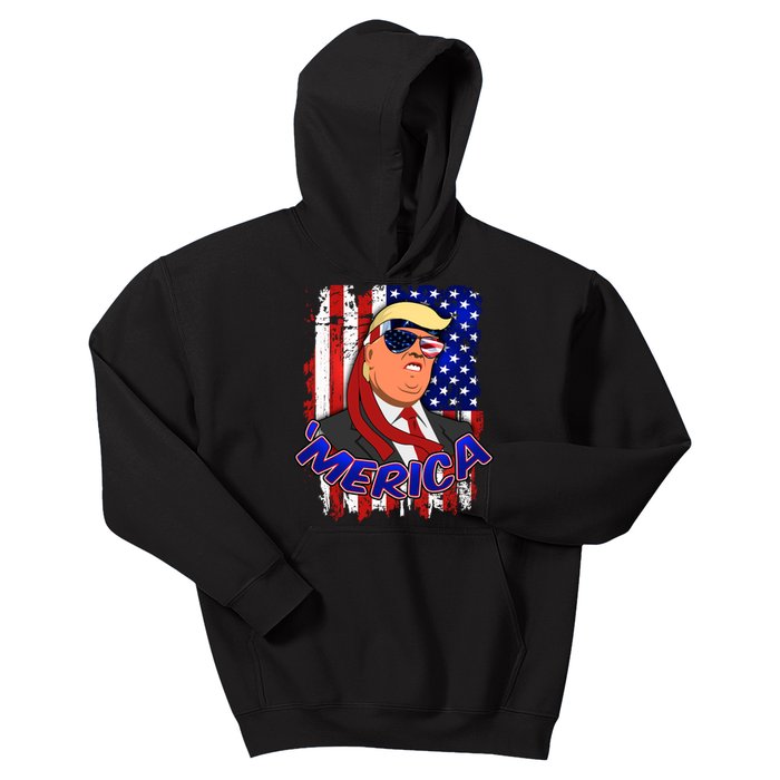 Merica Donald Trump Kids Hoodie