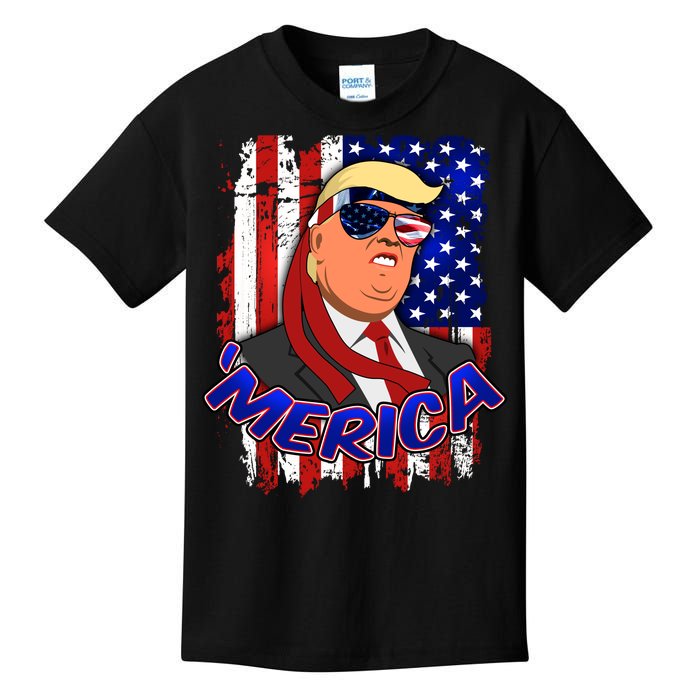 Merica Donald Trump Kids T-Shirt