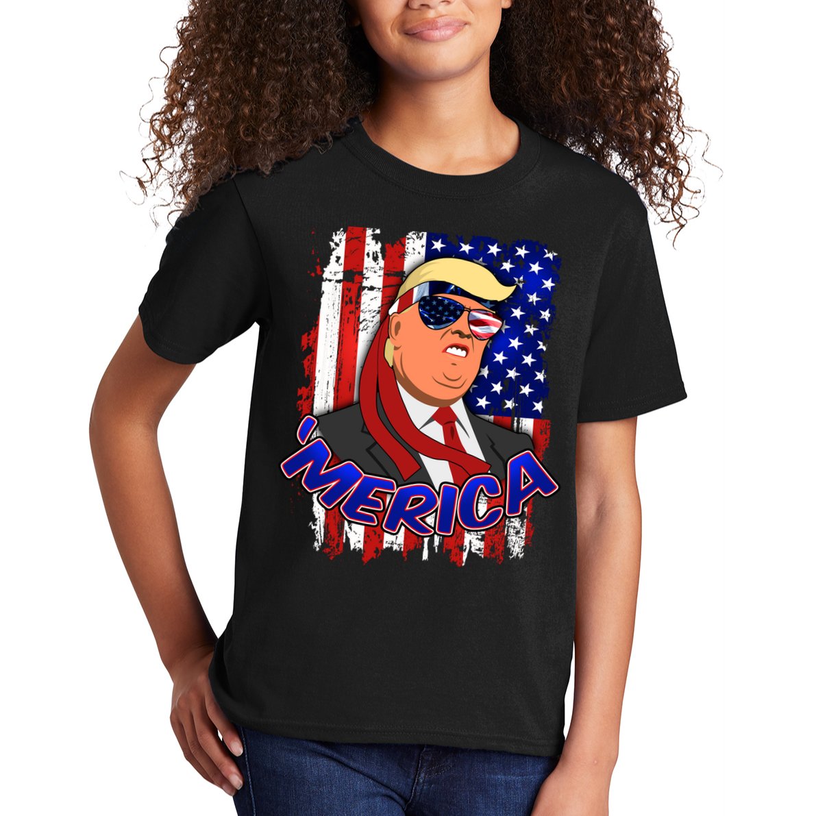 Merica Donald Trump Kids T-Shirt