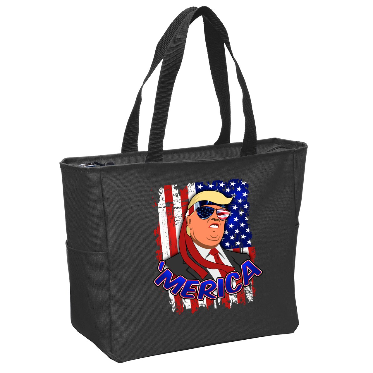 Merica Donald Trump Zip Tote Bag