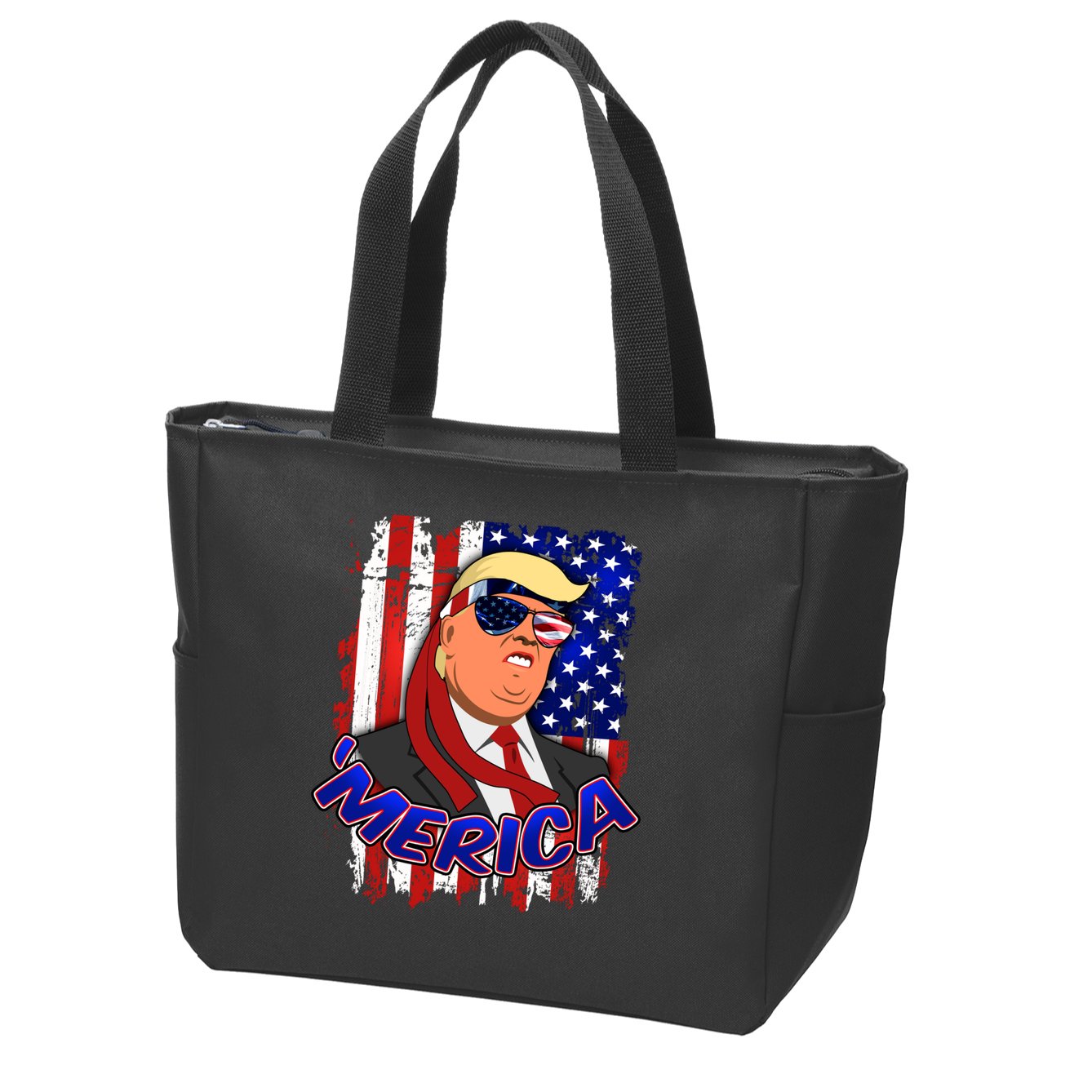 Merica Donald Trump Zip Tote Bag