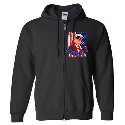 Merica Donald Trump Full Zip Hoodie