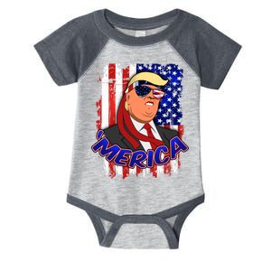 Merica Donald Trump Infant Baby Jersey Bodysuit