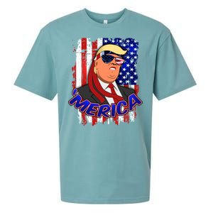 Merica Donald Trump Sueded Cloud Jersey T-Shirt