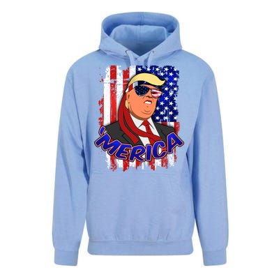 Merica Donald Trump Unisex Surf Hoodie