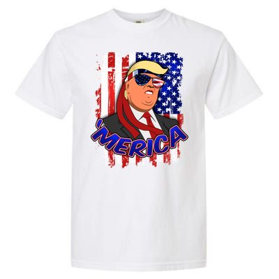 Merica Donald Trump Garment-Dyed Heavyweight T-Shirt