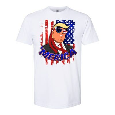 Merica Donald Trump Softstyle CVC T-Shirt