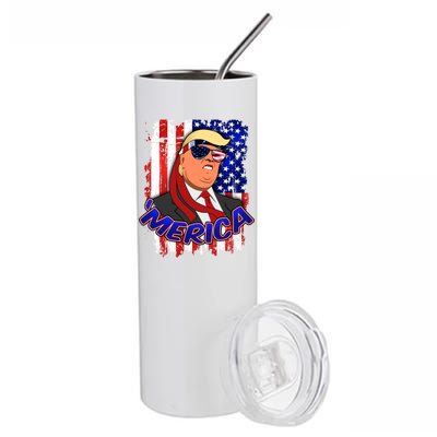 Merica Donald Trump Stainless Steel Tumbler