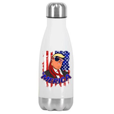 Merica Donald Trump Stainless Steel Insulated Water Bottle