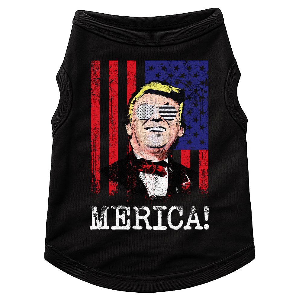 Merica Donald Trump USA Doggie Tank
