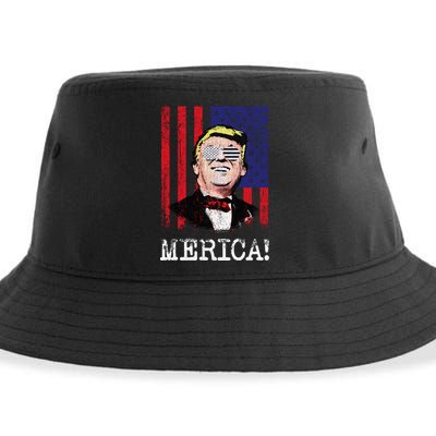 Merica Donald Trump USA Sustainable Bucket Hat