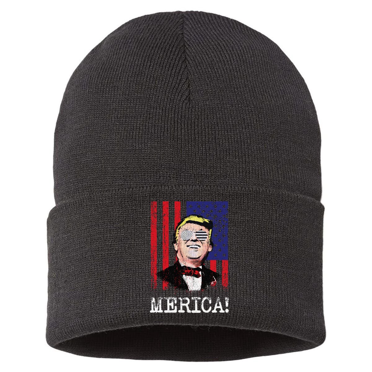 Merica Donald Trump USA Sustainable Knit Beanie