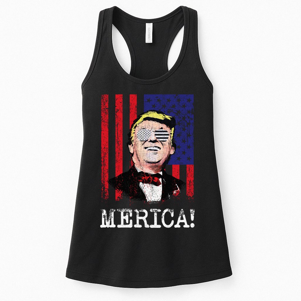Merica Donald Trump USA Womens Tank Top