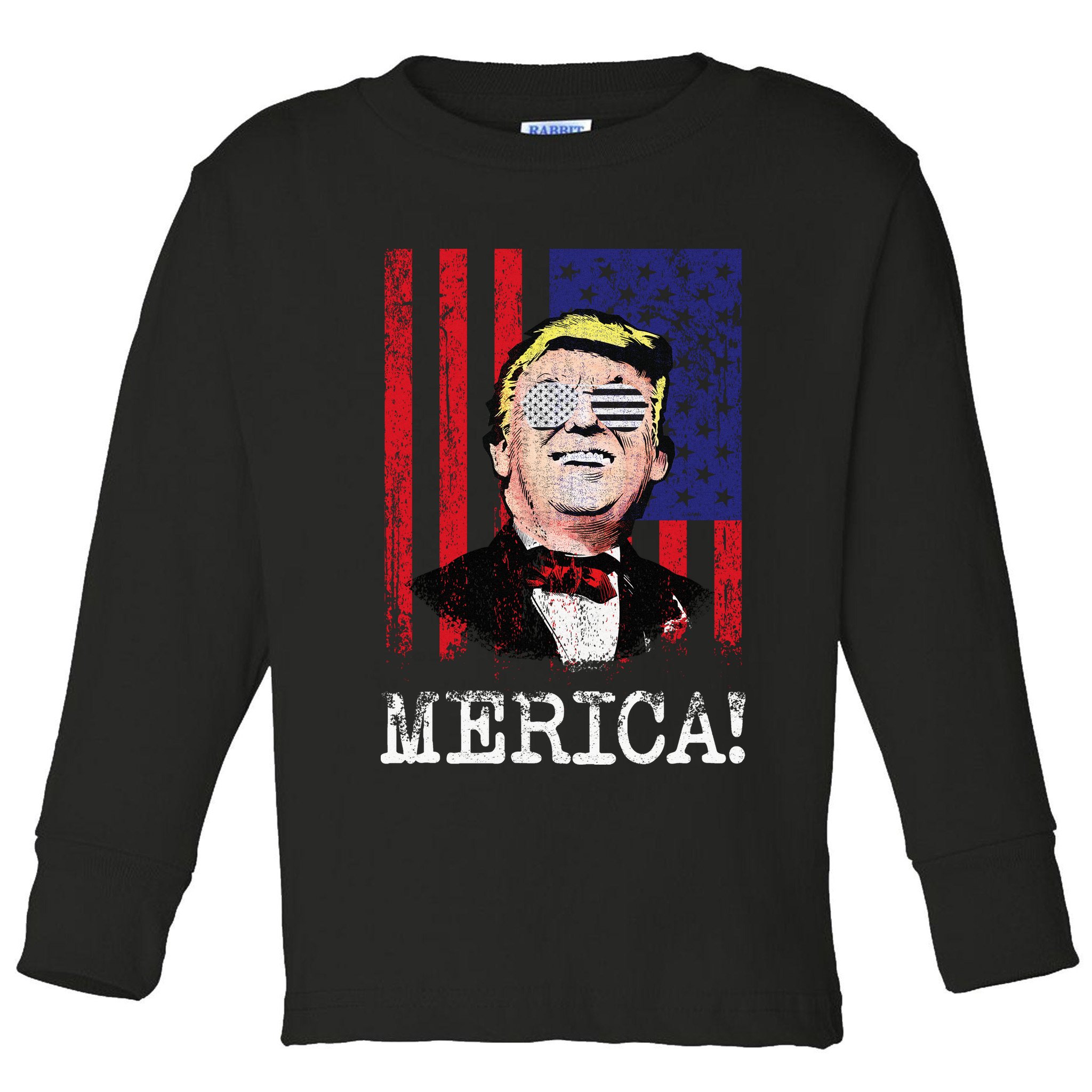 Merica Donald Trump USA Toddler Long Sleeve Shirt