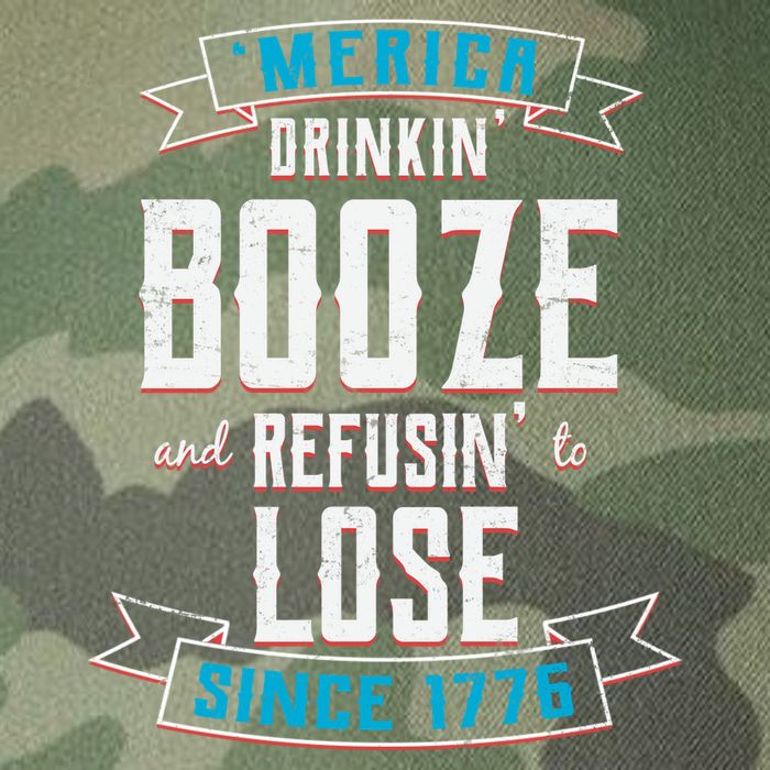 Merica Drinkin' Booze And Refusin' To Lose Legacy Tie Dye Trucker Hat