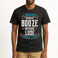 Merica Drinkin' Booze And Refusin' To Lose Tall T-Shirt