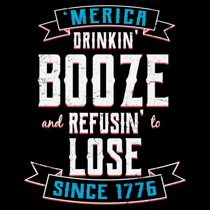 Merica Drinkin' Booze And Refusin' To Lose Flatbill Hat