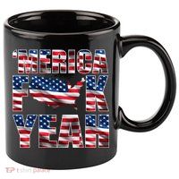 Merica Fck Yeah 11oz C Handle Ceramic Mug