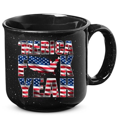 Merica Fck Yeah 15oz Campfire Ceramic Mug