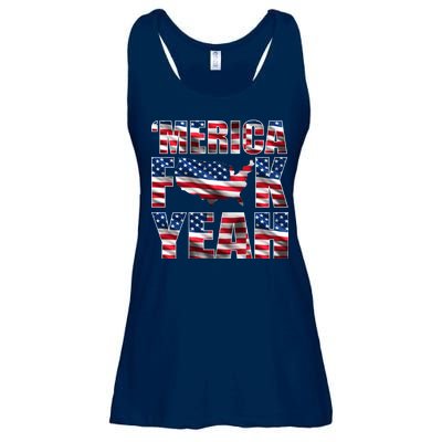 Merica Fck Yeah Ladies Essential Flowy Tank