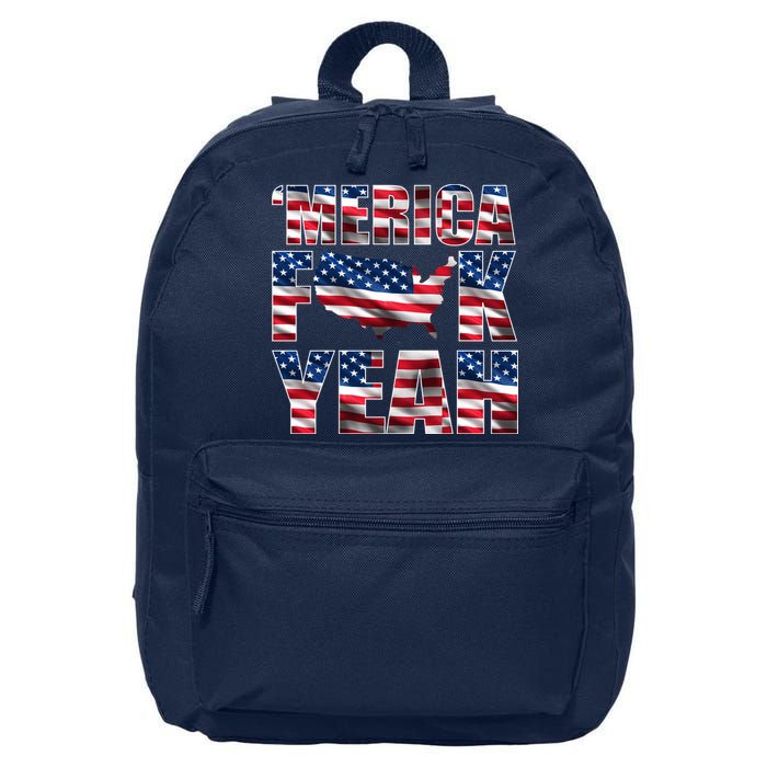 Merica Fck Yeah 16 in Basic Backpack