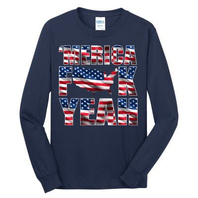 Merica Fck Yeah Tall Long Sleeve T-Shirt