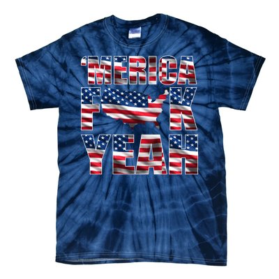 Merica Fck Yeah Tie-Dye T-Shirt