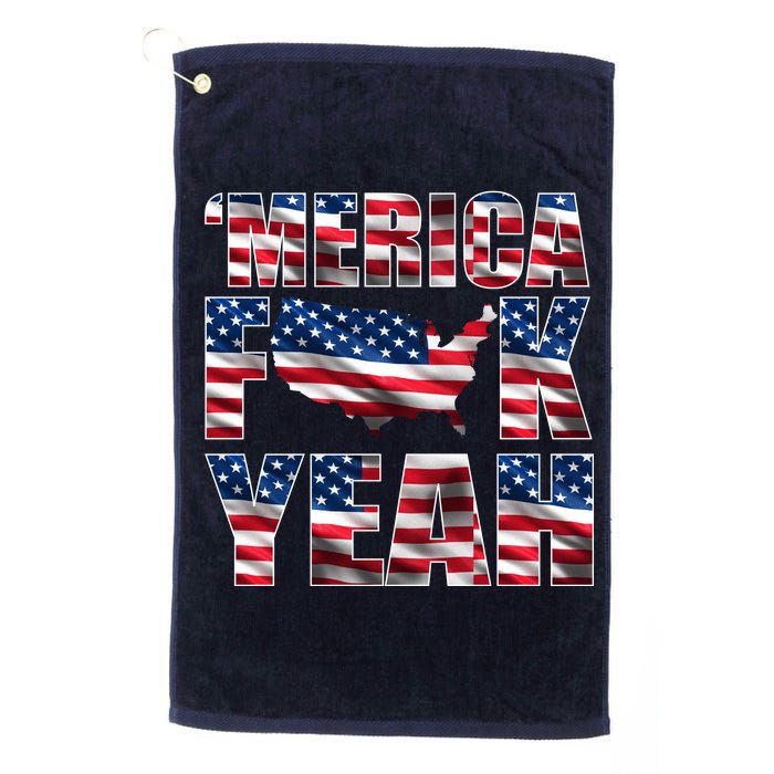 Merica Fck Yeah Platinum Collection Golf Towel