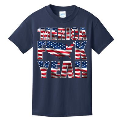 Merica Fck Yeah Kids T-Shirt