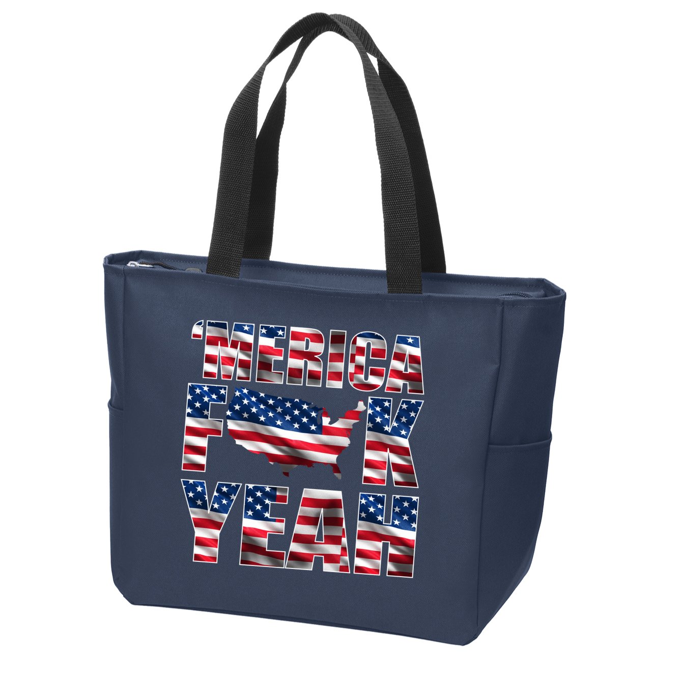 Merica Fck Yeah Zip Tote Bag