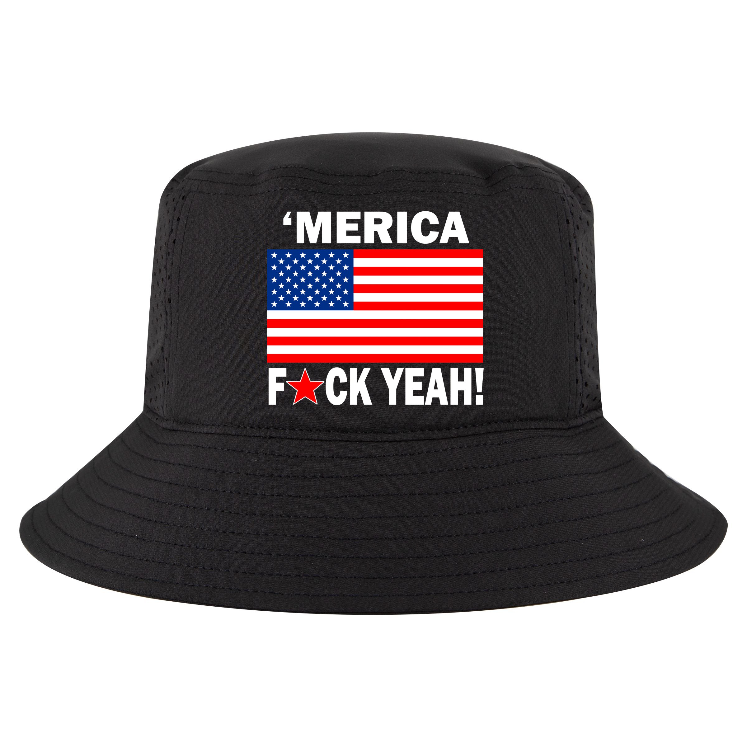 Merica F*ck Yeah! USA Cool Comfort Performance Bucket Hat
