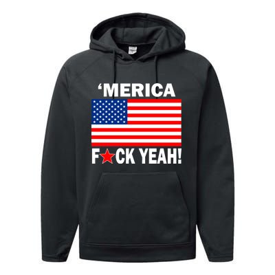 Merica F*ck Yeah! USA Performance Fleece Hoodie