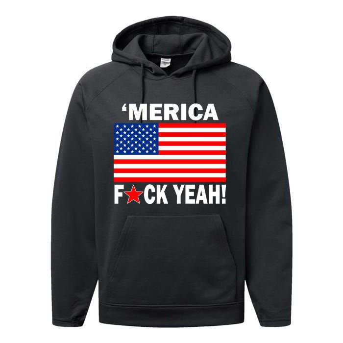 Merica F*ck Yeah! USA Performance Fleece Hoodie