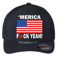 Merica F*ck Yeah! USA Flexfit Unipanel Trucker Cap