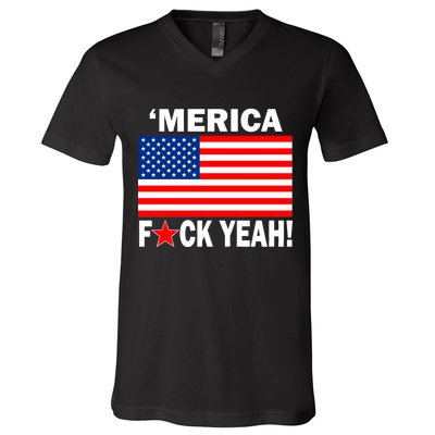 Merica F*ck Yeah! USA V-Neck T-Shirt