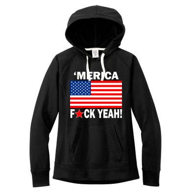 Merica F*ck Yeah! USA Women's Fleece Hoodie