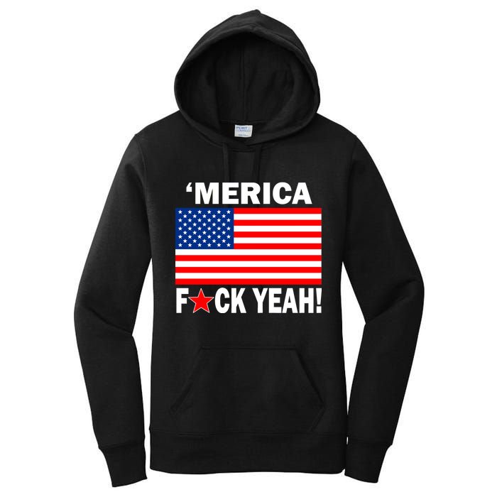 Merica F*ck Yeah! USA Women's Pullover Hoodie