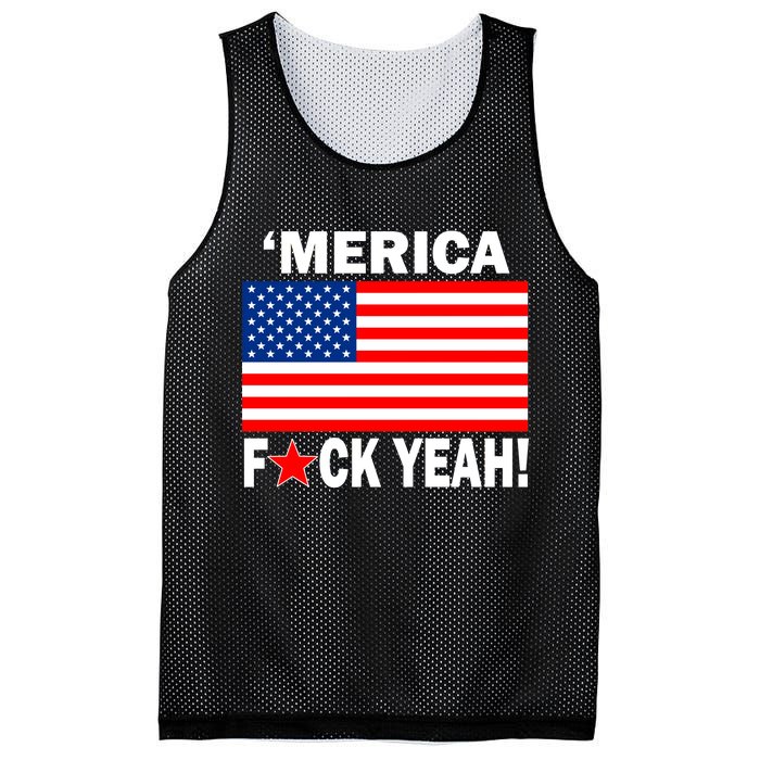 Merica F*ck Yeah! USA Mesh Reversible Basketball Jersey Tank