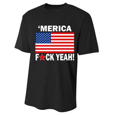 Merica F*ck Yeah! USA Performance Sprint T-Shirt