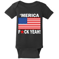 Merica F*ck Yeah! USA Baby Bodysuit